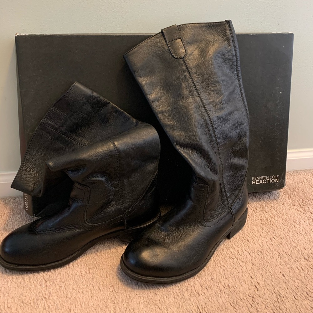 Kenneth Cole Reaction Tried and Tied Leather boots